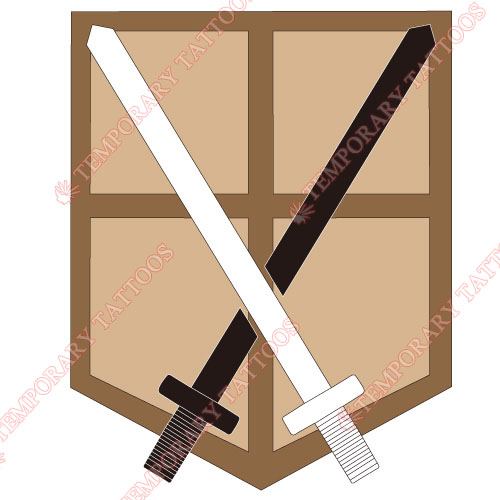 Attack on titan Customize Temporary Tattoos Stickers NO.505